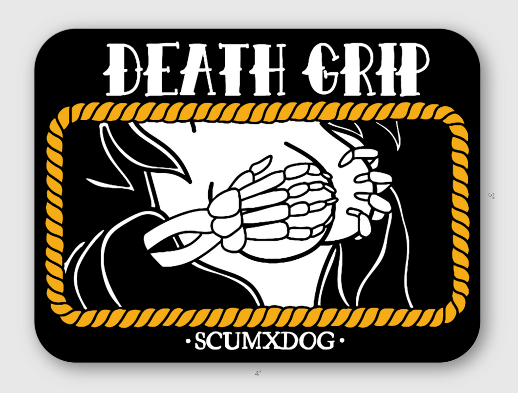 DEATH GRIP STICKER